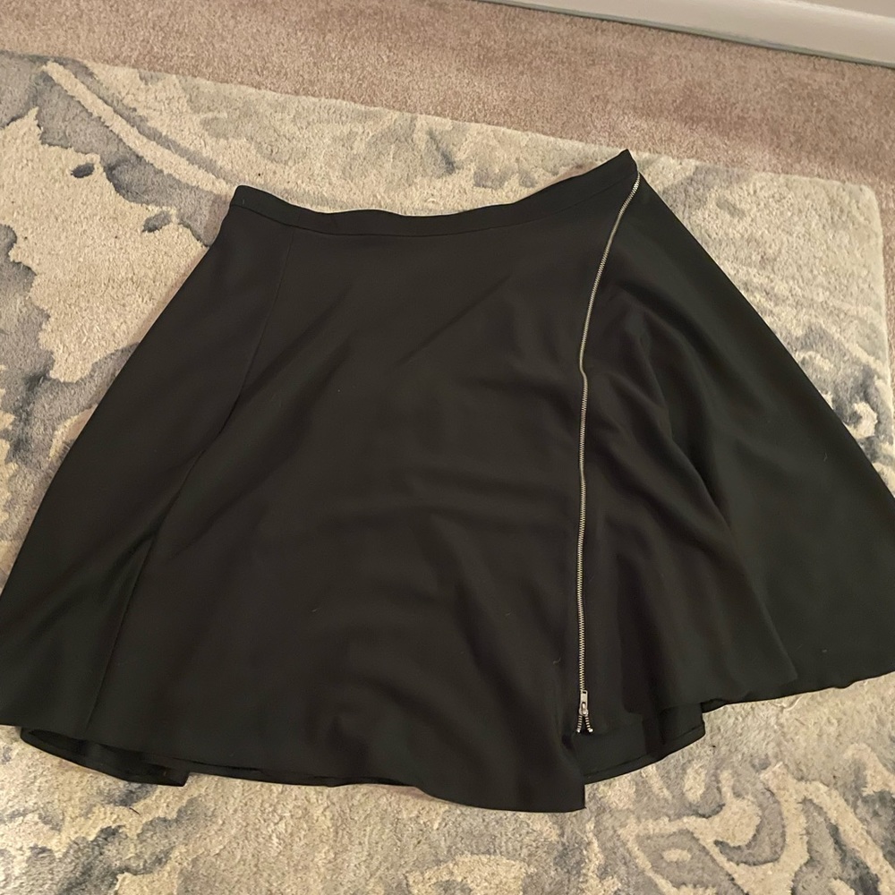 ASOS Curve black skirt - midi - with cute zipper- 20